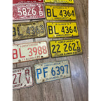 Vintage Large Lot (14) Illinois License Plates 1960s-1980s Land of Lincoln Motto
