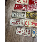 Vintage Large Lot (14) Illinois License Plates 1960s-1980s Land of Lincoln Motto