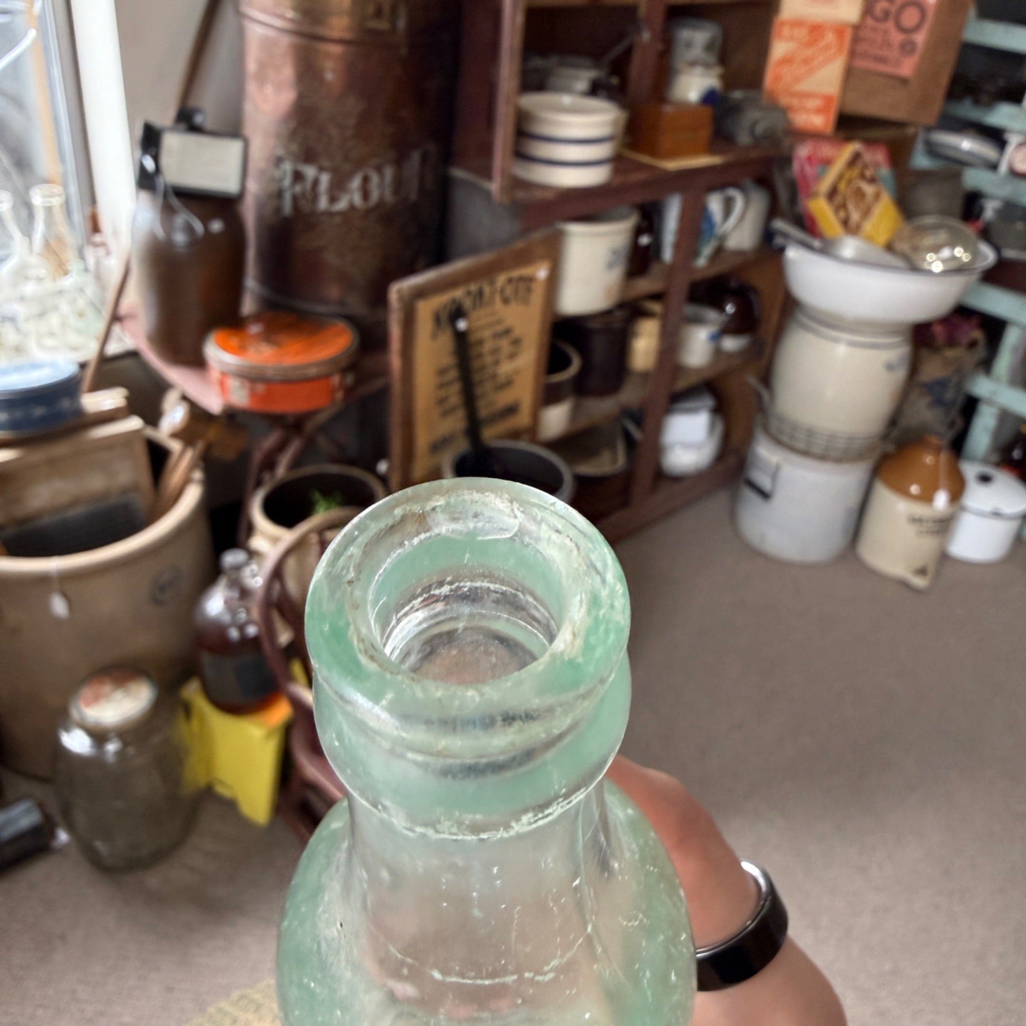 Vintage  Gem City Bottling Co. Baraboo Soda Bottle Embossed Wisconsin Wis WI