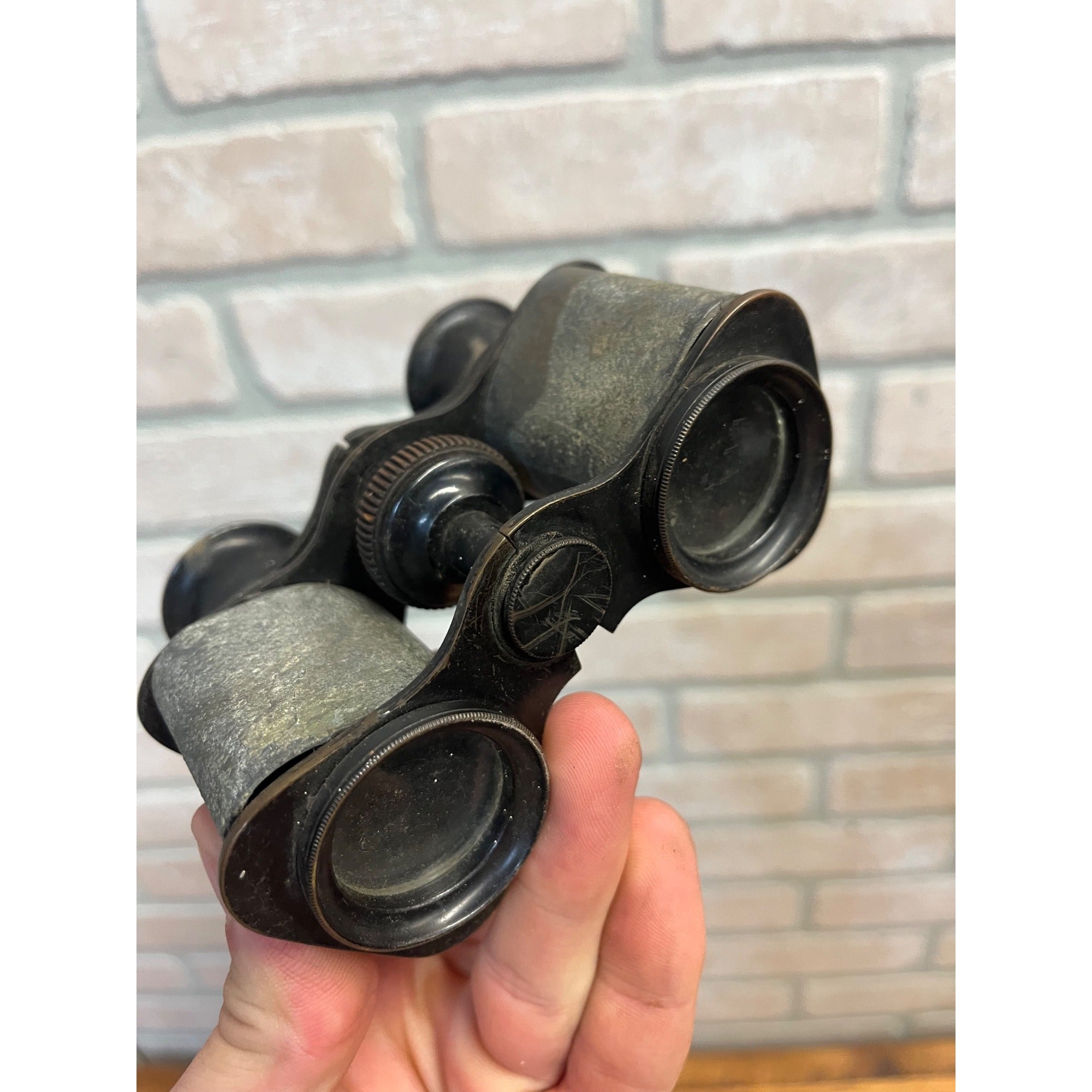 Antique Victorian Field Sport Glasses Binoculars Galilean Optics c1900 Unmarked