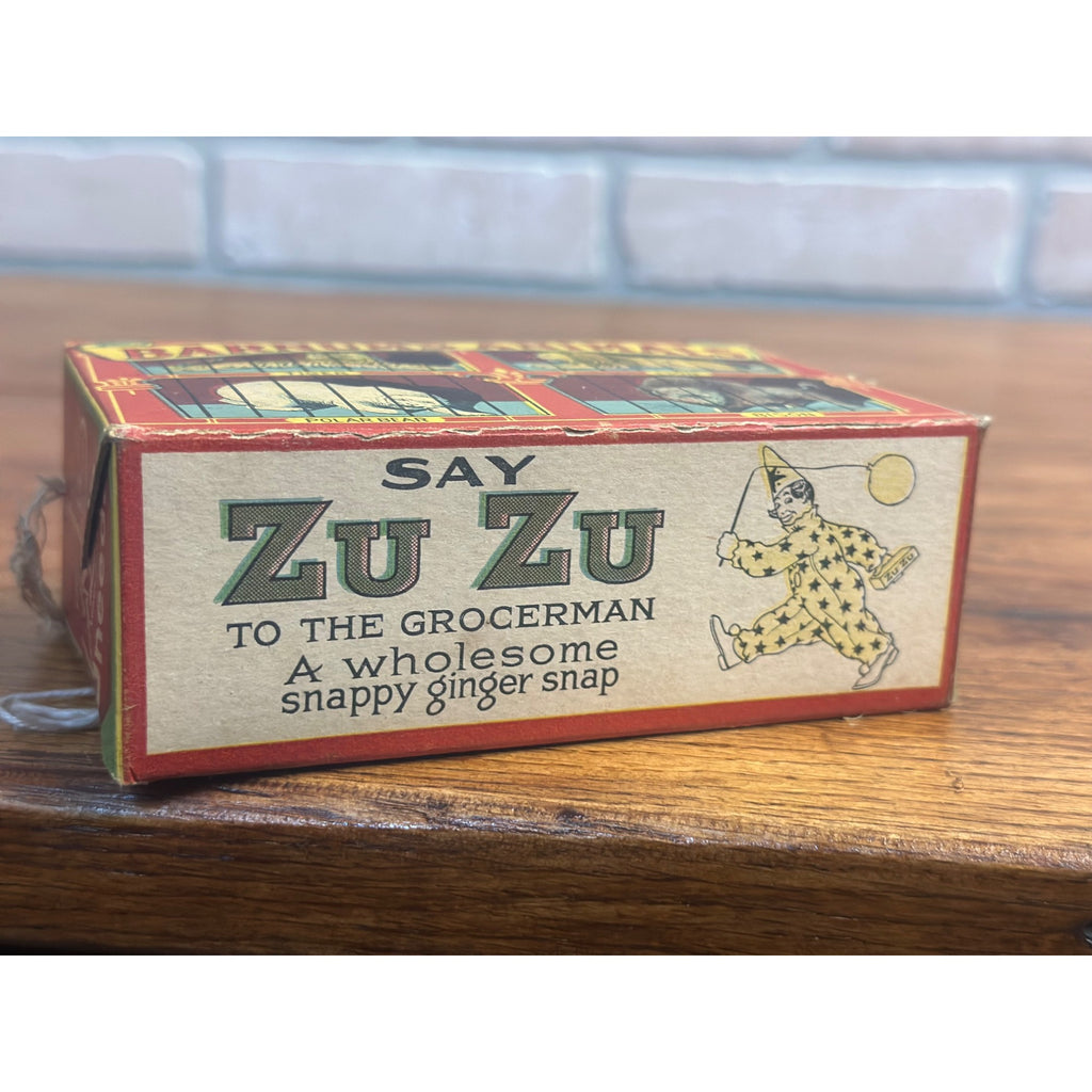 RARE Vintage 1930s Barnum's Animal Crackers NABISCO w/ Zu Zu Clown Base