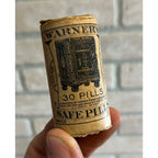 Vintage Warners Safe Pills Unopened Quack Medicine Package Tube Liver Remedy