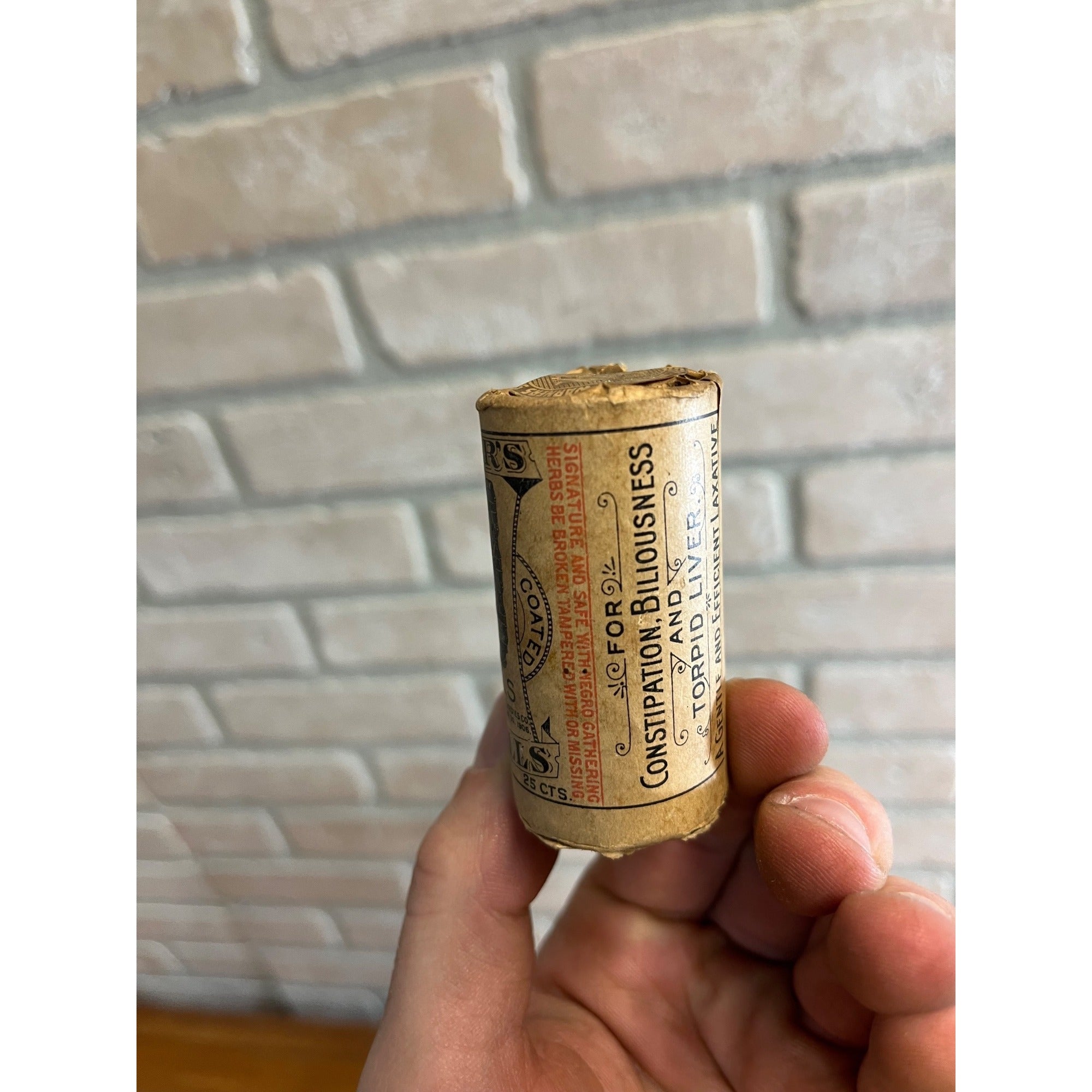 Vintage Warners Safe Pills Unopened Quack Medicine Package Tube Liver Remedy