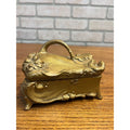 Vintage 1920s Weidlich Bros Jewelry Casket Trinket Box W.B. Gold Art Nouveau