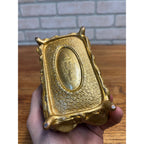Vintage 1920s Weidlich Bros Jewelry Casket Trinket Box W.B. Gold Art Nouveau