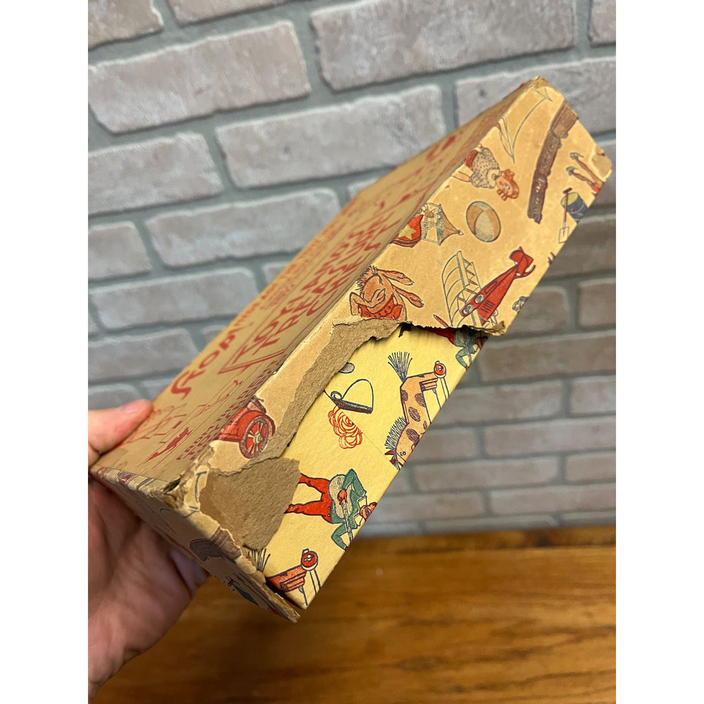 1930's Dent Toyland's Treasure Chest Empty Box, No. 6 Airport Set