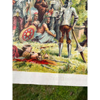 Original Antique 1890s "Reception of Columbus at Barcelona" Chromolithograph Print McLaughlin