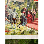 Original Antique 1890s "Reception of Columbus at Barcelona" Chromolithograph Print McLaughlin