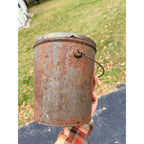 Vintage Borchard & Greinke Lard Farm Tin Advertising Pail Winneconne Wis WI