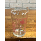Vintage Hanna-Barbera Productions Inc. The Flintstones Pebbles' Baby Sitters Drinking Juice Glass 1963