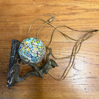 Antique 1920’s JB Hirsch Gerdago Art Deco Harlequin Pixie Dancer Globe Lamp