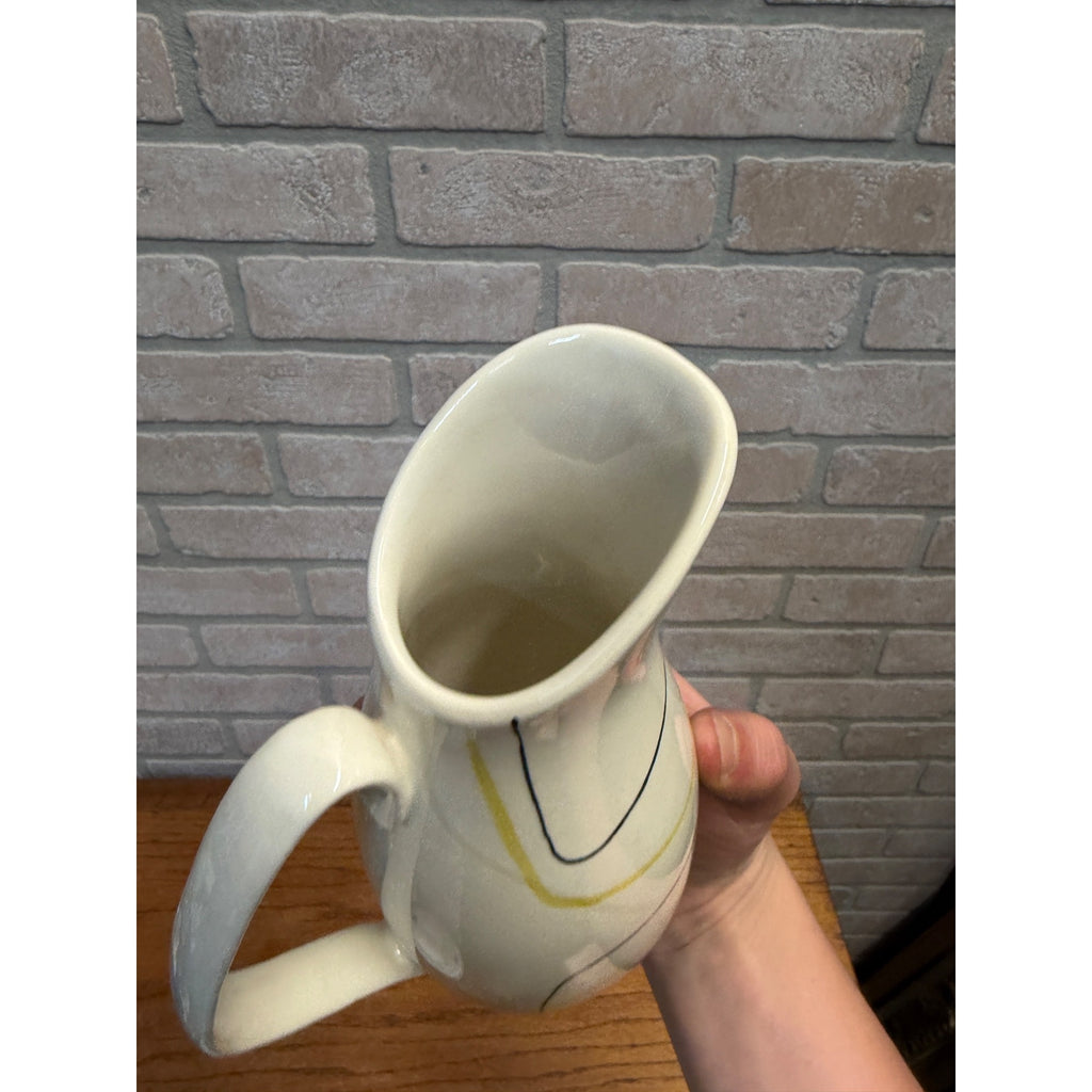 Vintage Red Wing Pottery Smart Set Pitcher MCM Mid Century Modern 7” Tall