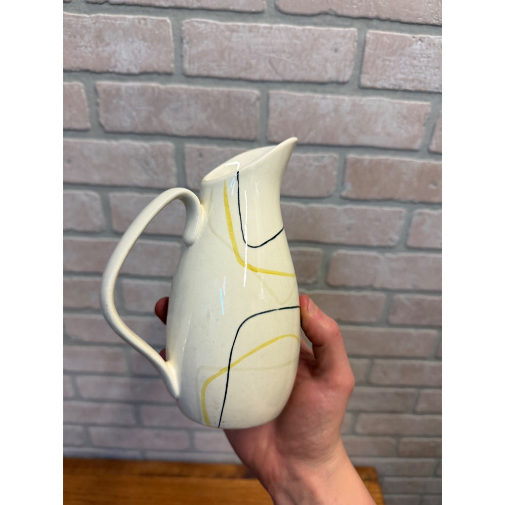 Vintage Red Wing Pottery Smart Set Pitcher MCM Mid Century Modern 7” Tall