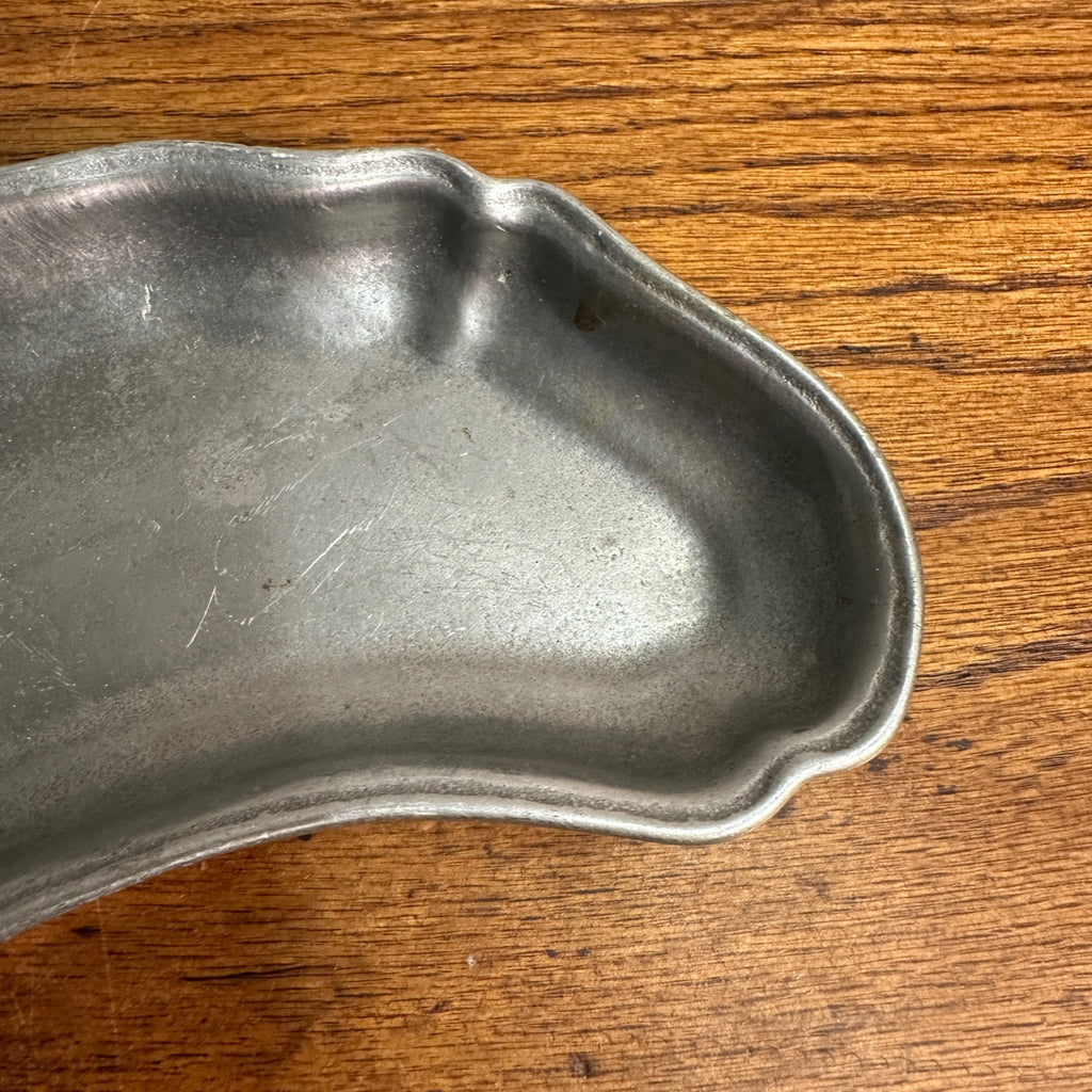 Vintage Oneida Armetale Pewter Bone Dish Entertaining Plate Tray Cambridge