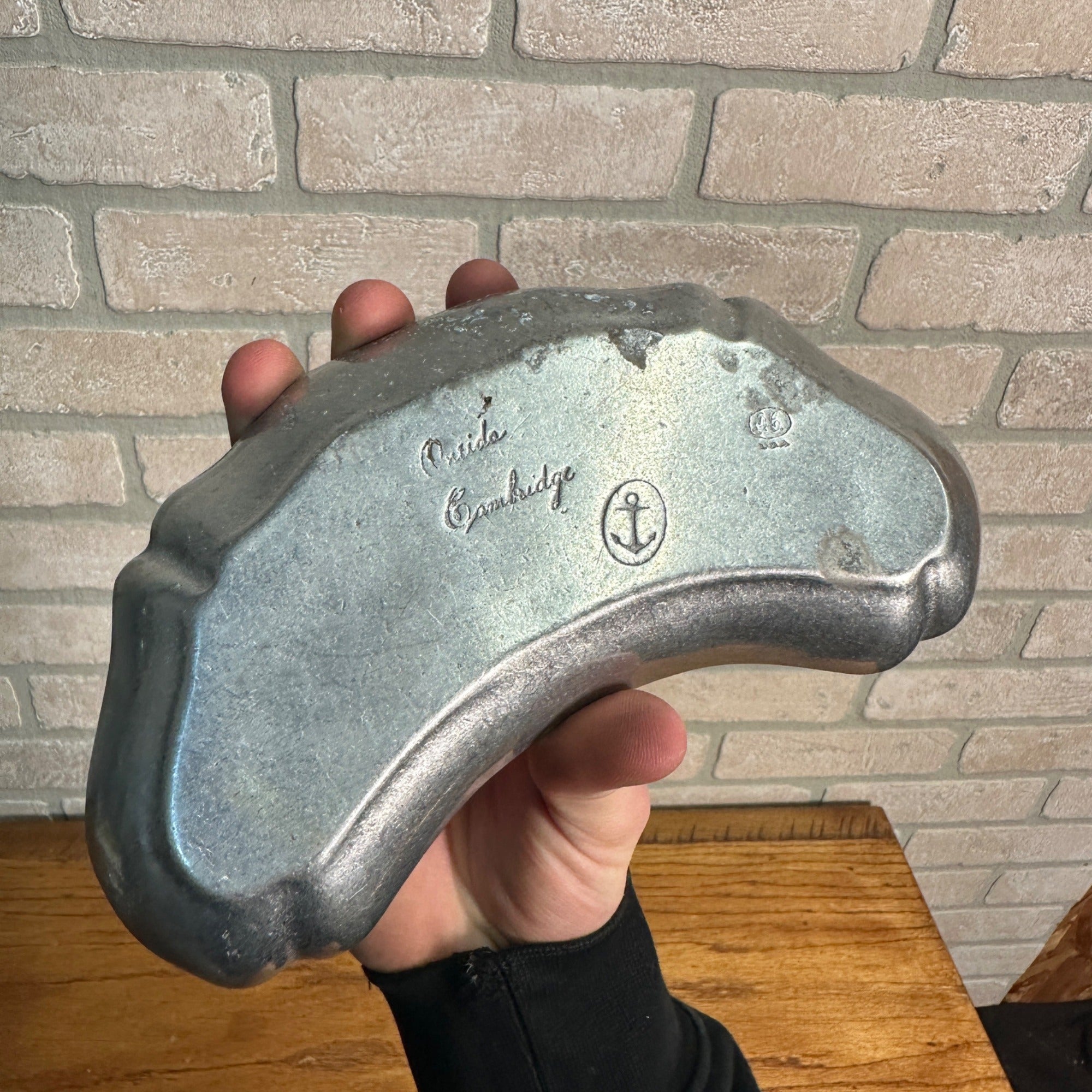 Vintage Oneida Armetale Pewter Bone Dish Entertaining Plate Tray Cambridge