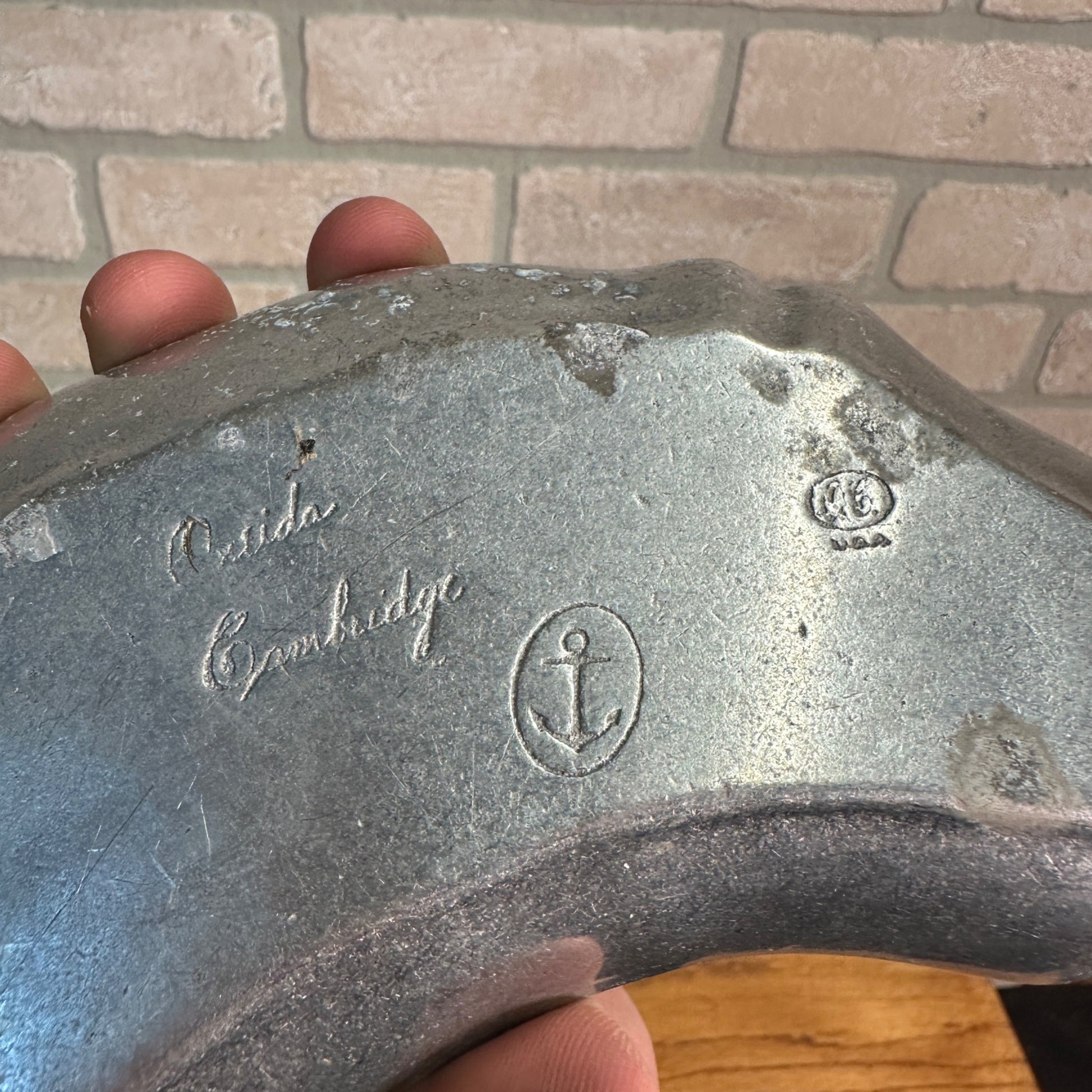 Vintage Oneida Armetale Pewter Bone Dish Entertaining Plate Tray Cambridge