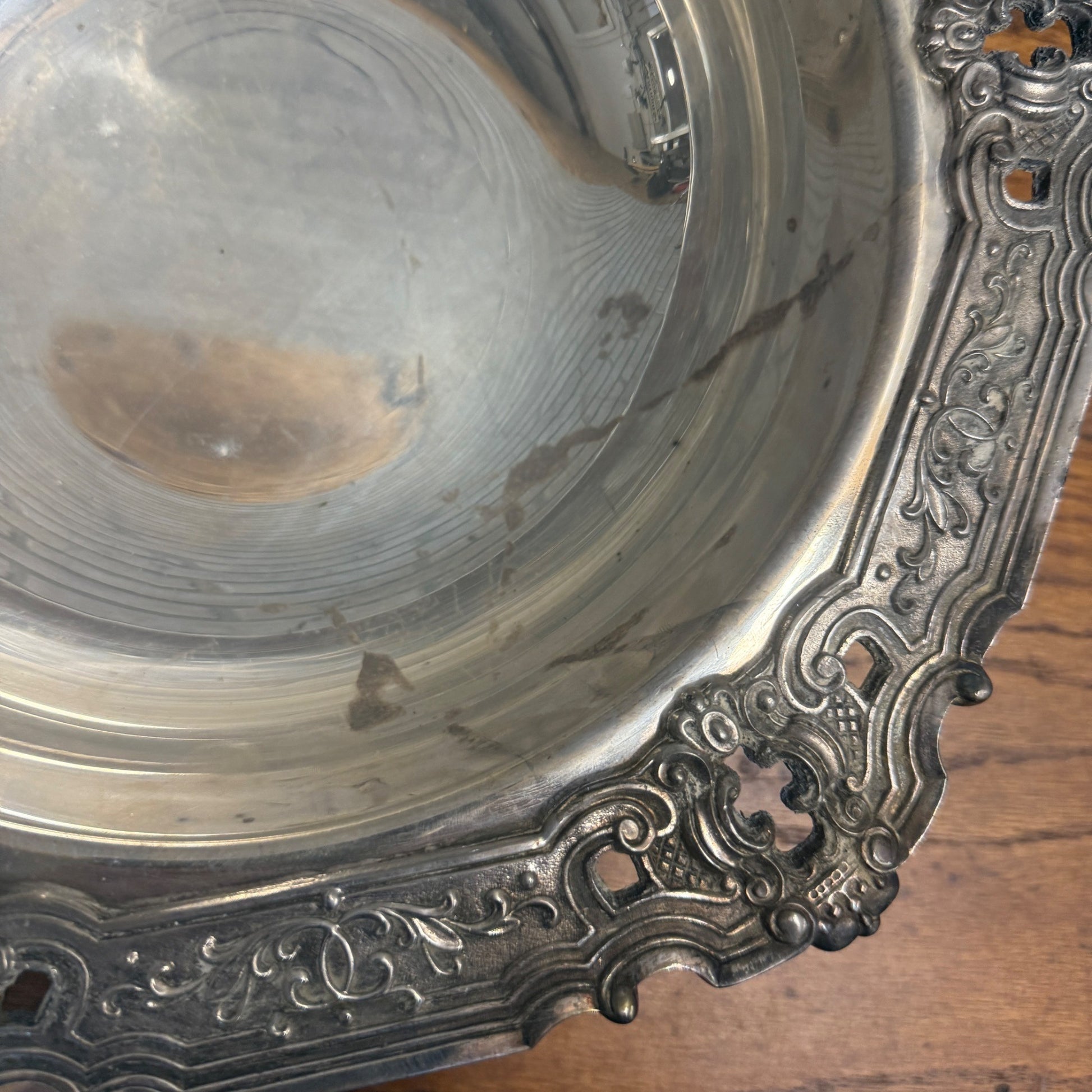 Vintage Gorham Silver Co. Plated Ornate Serving Fruit Bowl 13" - No. YC1661