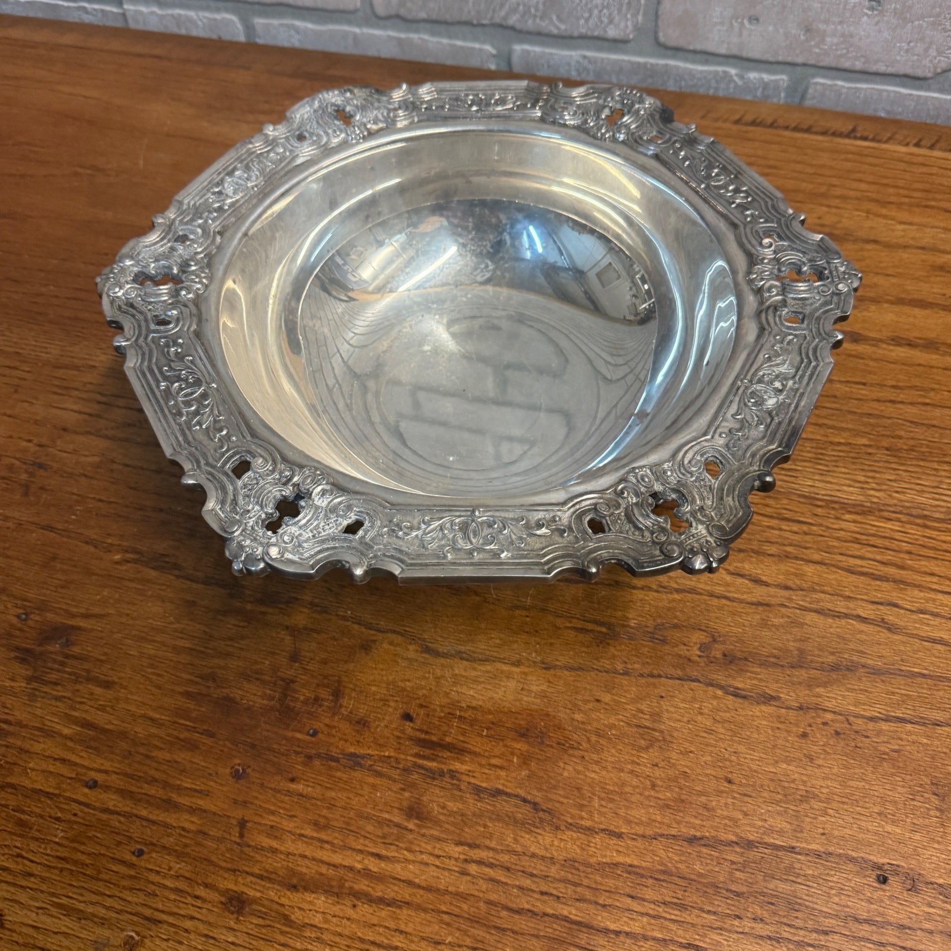 Vintage Gorham Silver Co. Plated Ornate Serving Fruit Bowl 13" - No. YC1661