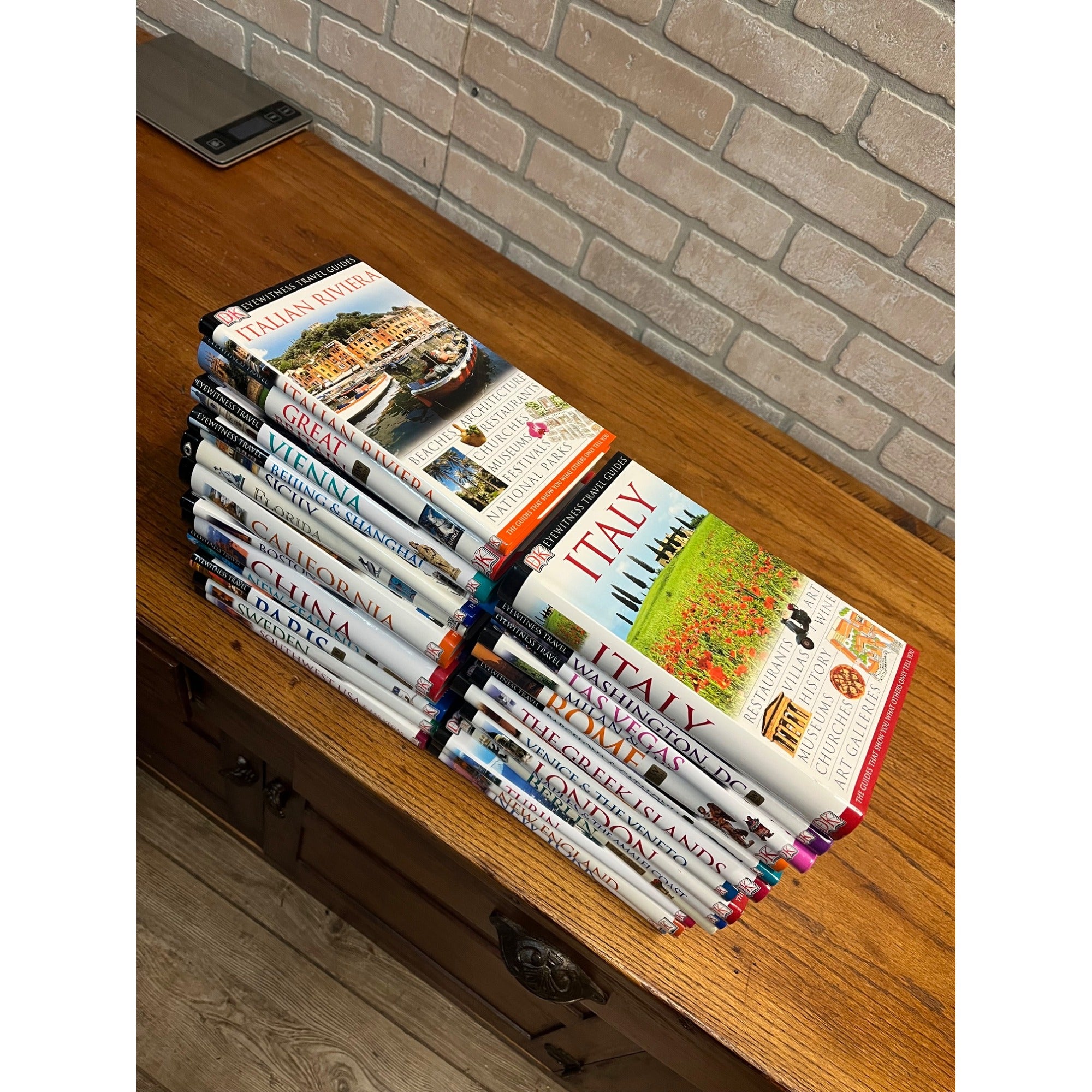 DK Eyewitness Travel Guide Lot -- 25 Books -- China, Italy, Paris, London, ++