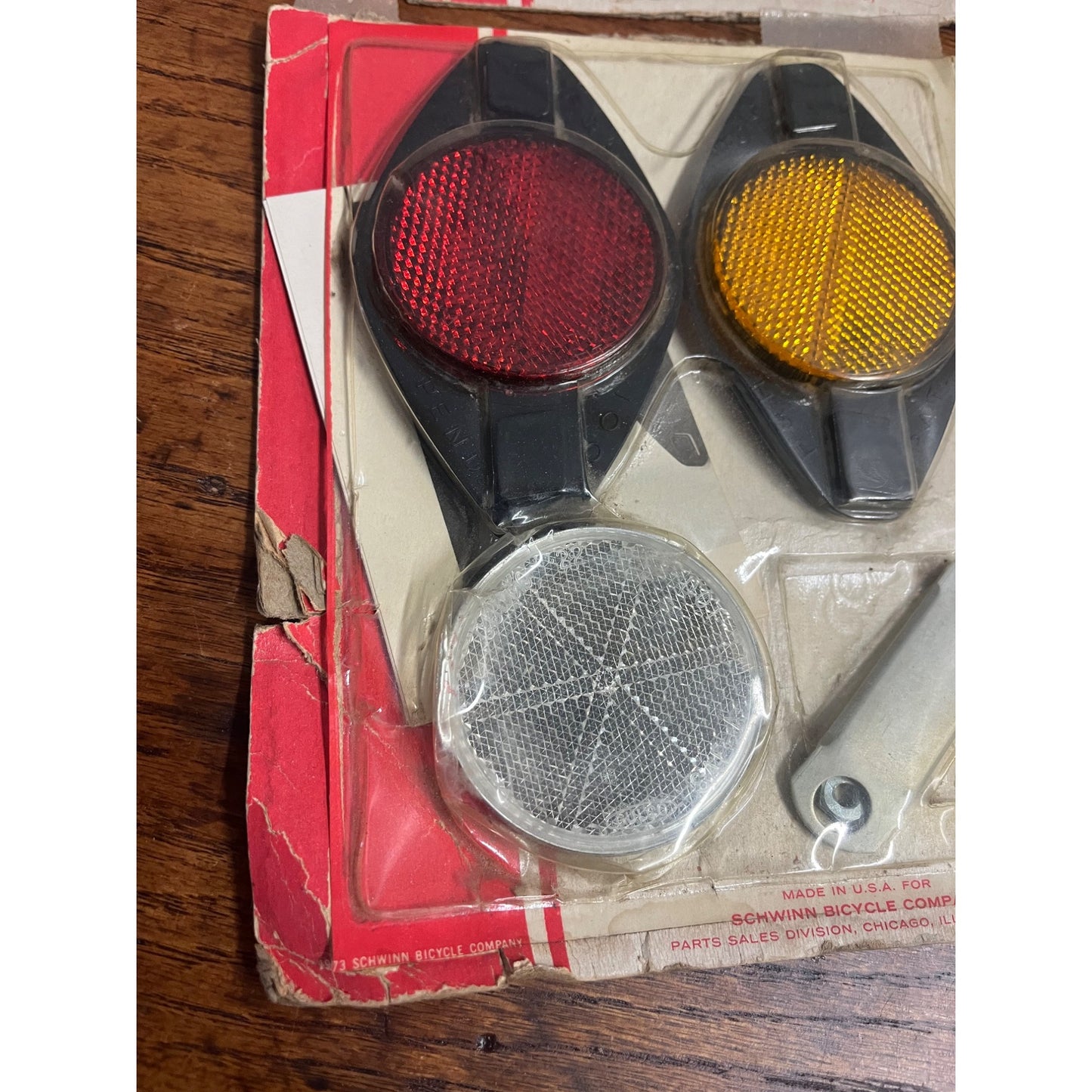 Vintage Schwinn Bicycle Safety Reflector Kit Unopened 1973 - As-Is