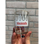 Vintage Hamm's Beer 3.25" Barrel Rim Tester Taster Sample Glasses Lot (2)