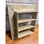 Antique 1900s Victorian Christmas Holly Shadow Wooden Wall Shelf