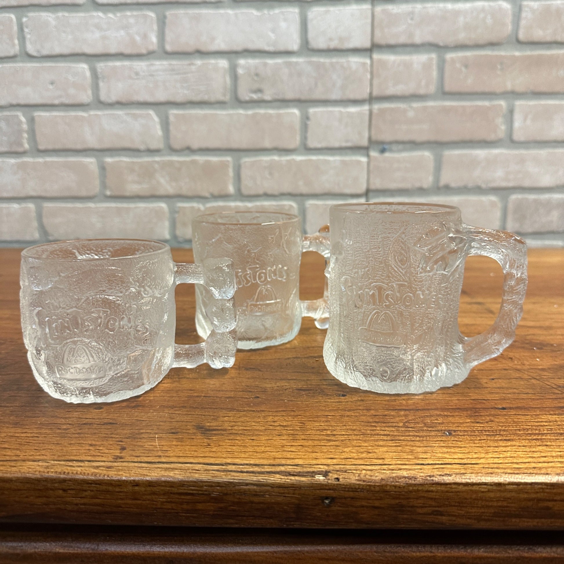 (3) Vintage 1993 Flintstones RocDonalds Rocky Road McDonalds Mug Pre Dawn