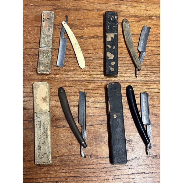 Antique Straight Razor Lot Yankee Cutlery, Frederick Reynolds, Sheffield Germany