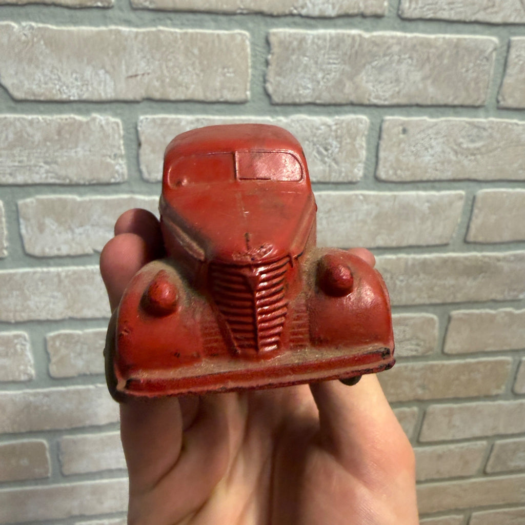 1938 Oldsmobile Six Sedan Auburn Rubber Made in USA 1930s Toy