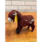 Vintage Donkey Windup Toy 1950s Japan Jumping Mule - Works