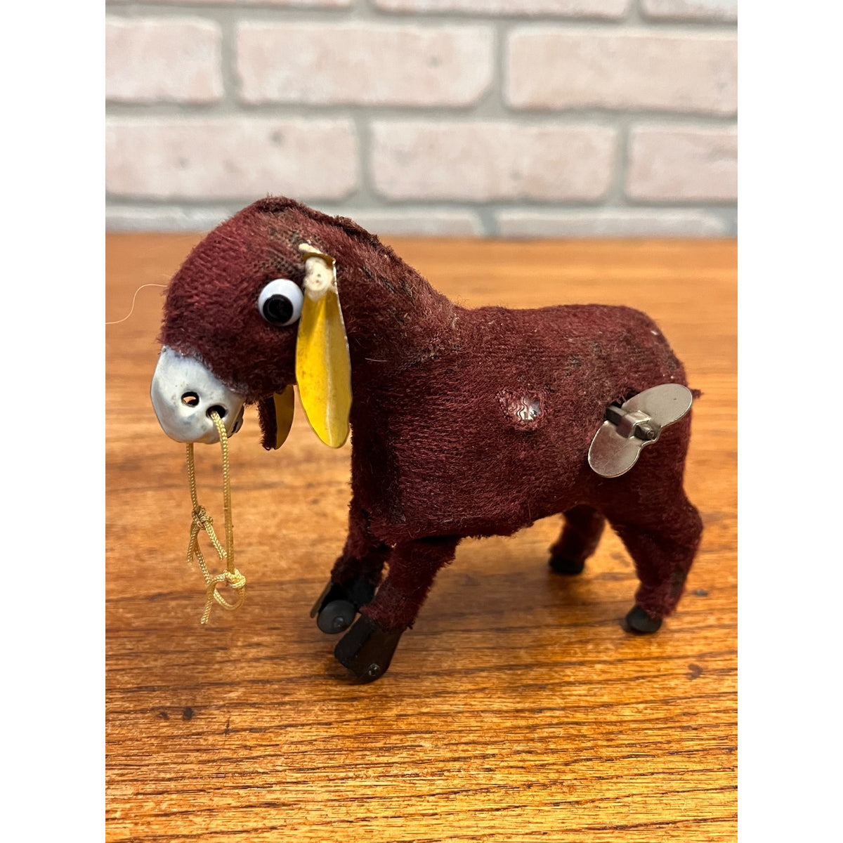 Vintage Donkey Windup Toy 1950s Japan Jumping Mule - Works