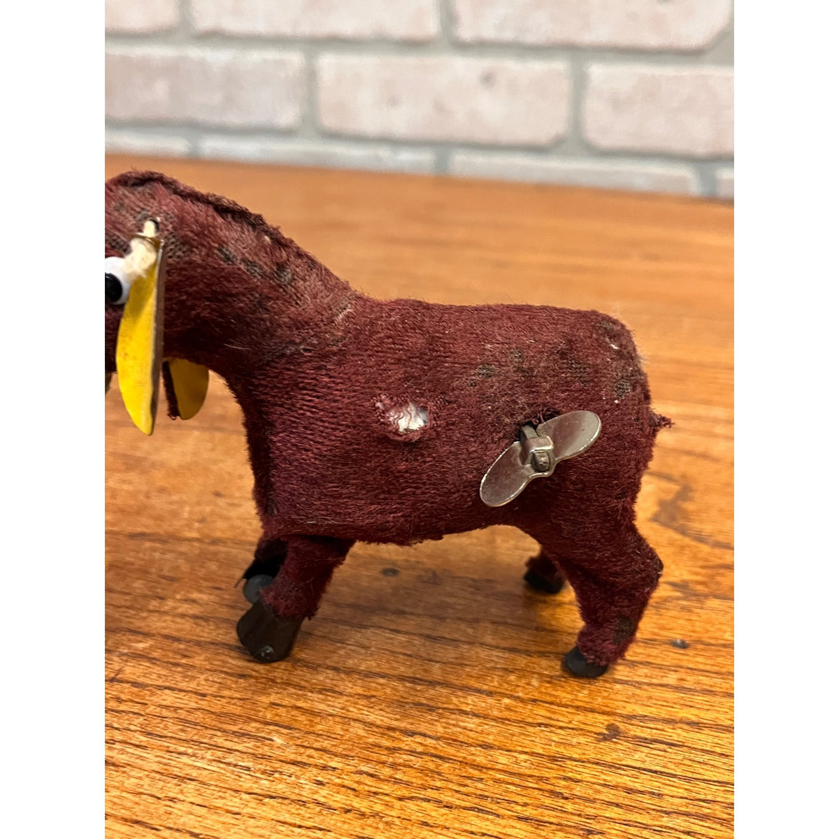 Vintage Donkey Windup Toy 1950s Japan Jumping Mule - Works