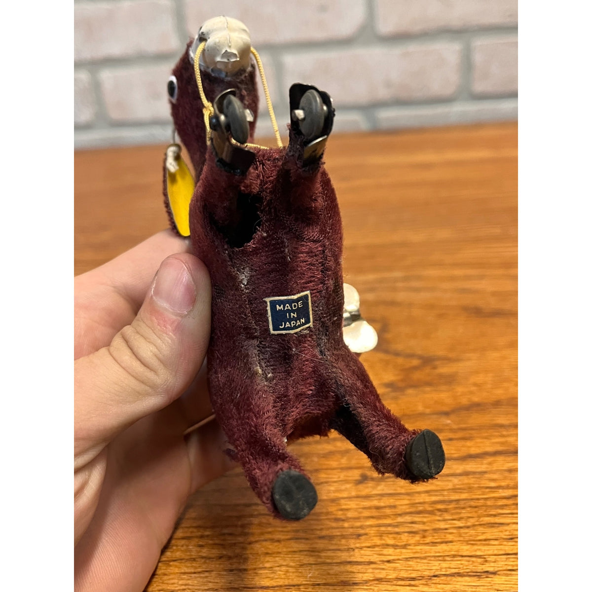 Vintage Donkey Windup Toy 1950s Japan Jumping Mule - Works