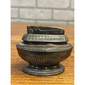 Vintage Silverplate "Queen Anne" Refillable Tabletop Lighter By Ronson MCM Smoking Accessory