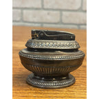 Vintage Silverplate "Queen Anne" Refillable Tabletop Lighter By Ronson MCM Smoking Accessory