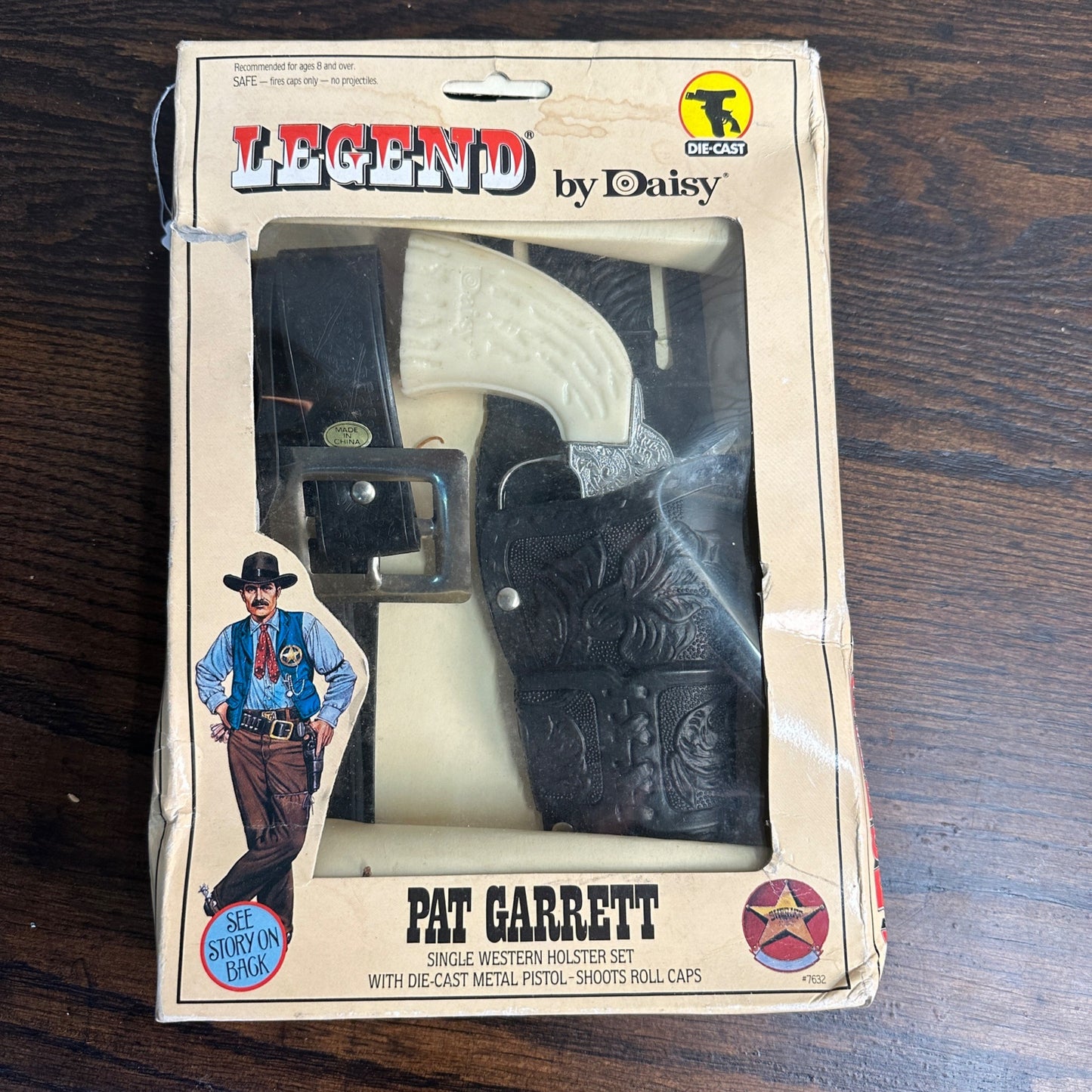 Legend by Daisy Pat Garrett Single Western Holster Set Die-Cast Metal Pistol NEW