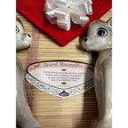 Vintage 1967 Royal Ensemble Donkey Salt Pepper Shakers Placemat Napkin Set NOS