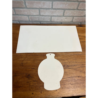 Vintage 1940s Gridley Dairy Milwaukee Wisconsin Cardboard Advertising Sign Store Display
