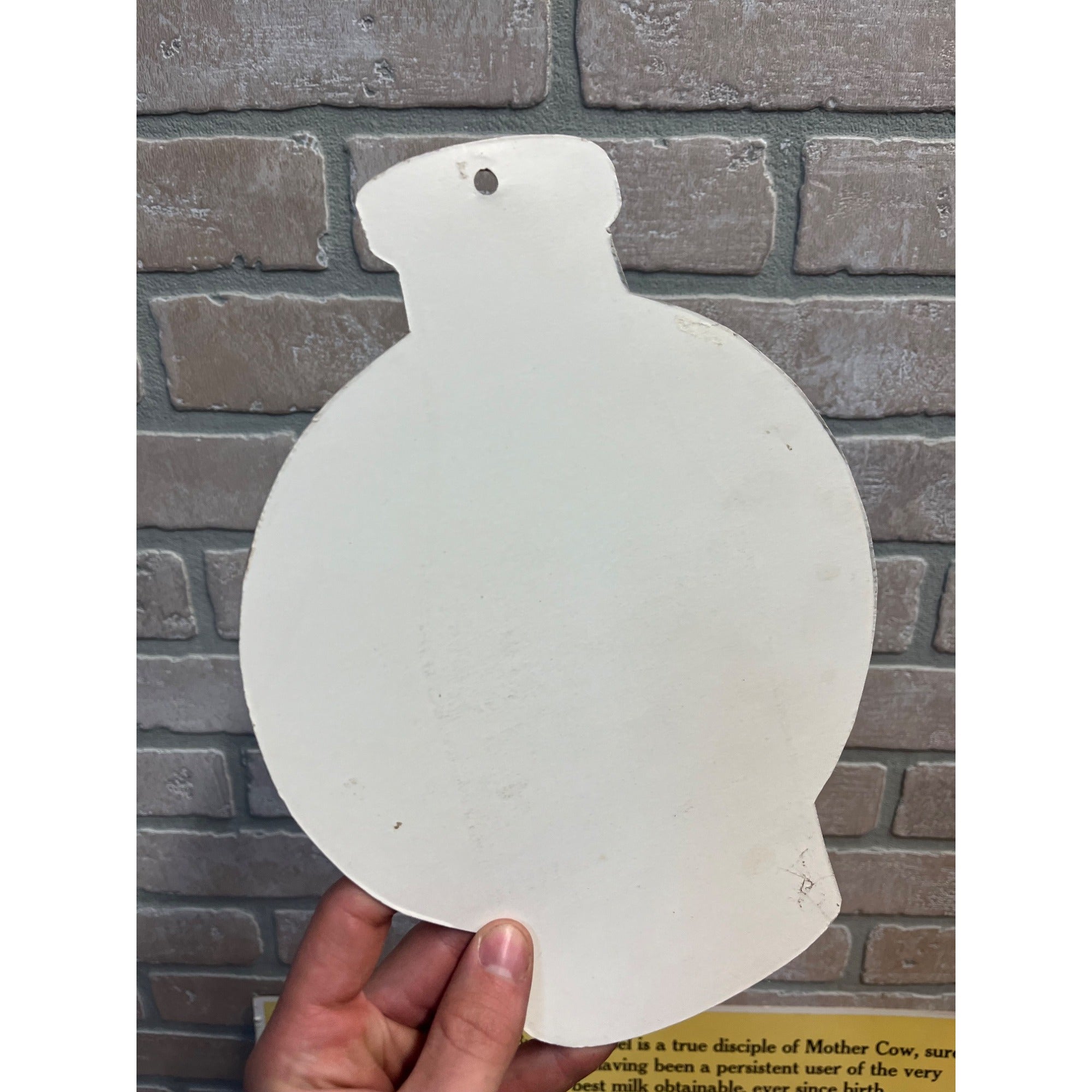 Vintage 1940s Gridley Dairy Milwaukee Wisconsin Cardboard Advertising Sign Store Display