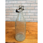 Vintage Racine, Wisconsin Soda Bottle Brandenburg Gloede w/ Stopper 1pt 14oz