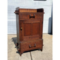 Original Antique Arts & Crafts Mission Quartersawn Oak Gentlemen's Bar Cabinet