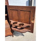 Original Antique Arts & Crafts Mission Quartersawn Oak Gentlemen's Bar Cabinet
