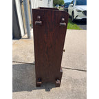 Original Antique Arts & Crafts Mission Quartersawn Oak Gentlemen's Bar Cabinet