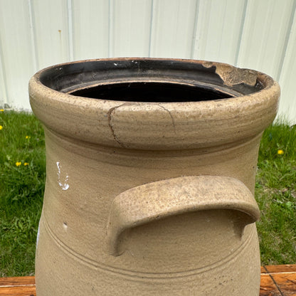 Antique 3 Gallon Hermann Milwaukee Stoneware Salt Glaze Butter Churn