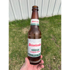 Vintage Rhinelander Export Premium Beer Bottle w/ Labels Amber Wisconsin WI Wis