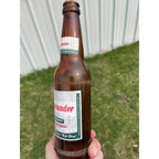 Vintage Rhinelander Export Premium Beer Bottle w/ Labels Amber Wisconsin WI Wis