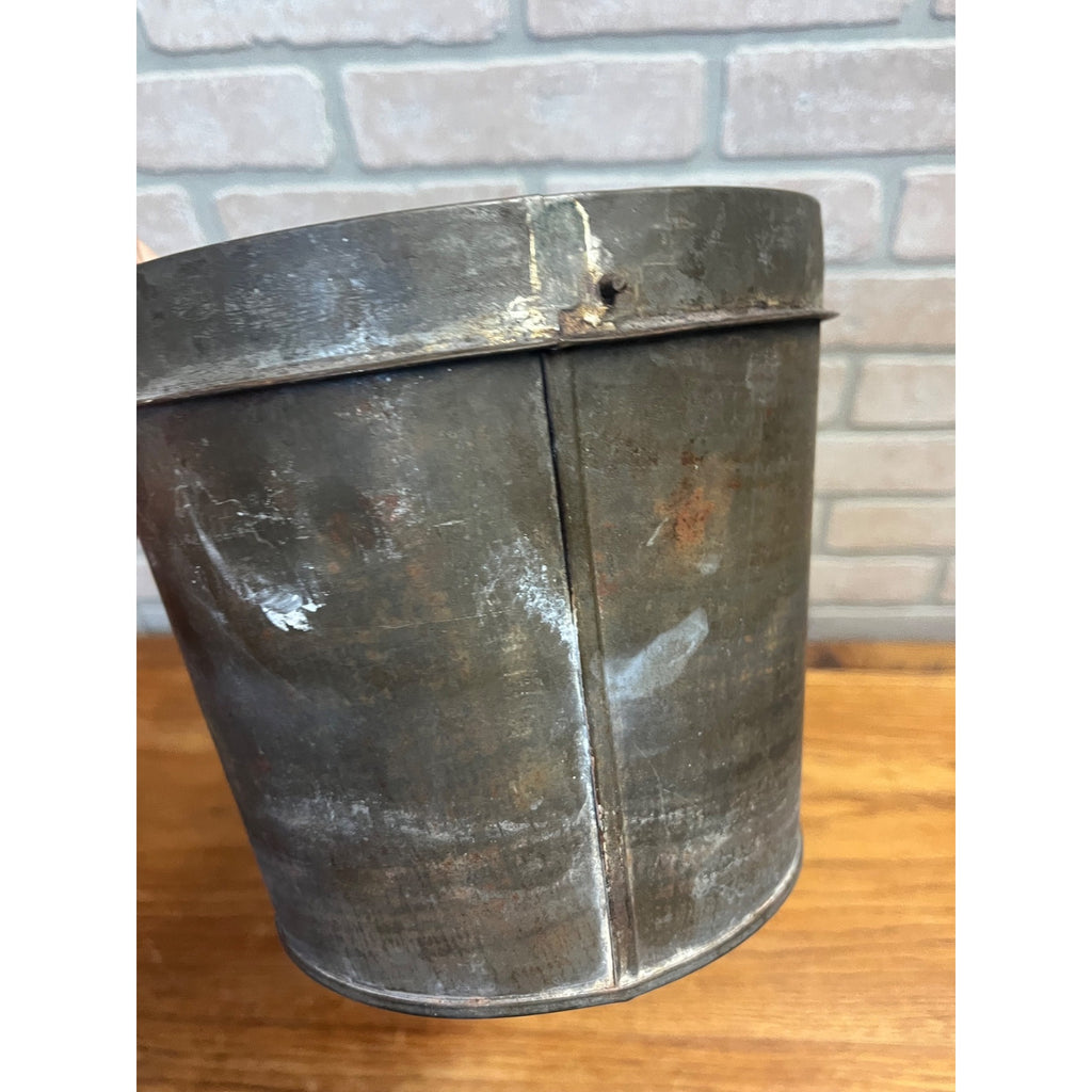 Antique 1920s Primitive Farmhouse Metal Bunt Fruit Cake Baking Mold By FRIES Co.
