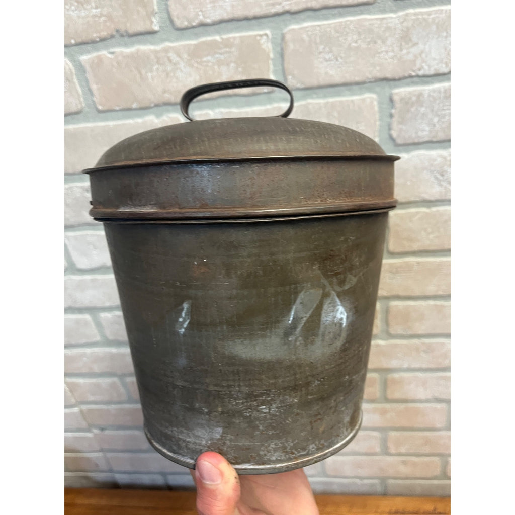 Antique 1920s Primitive Farmhouse Metal Bunt Fruit Cake Baking Mold By FRIES Co.
