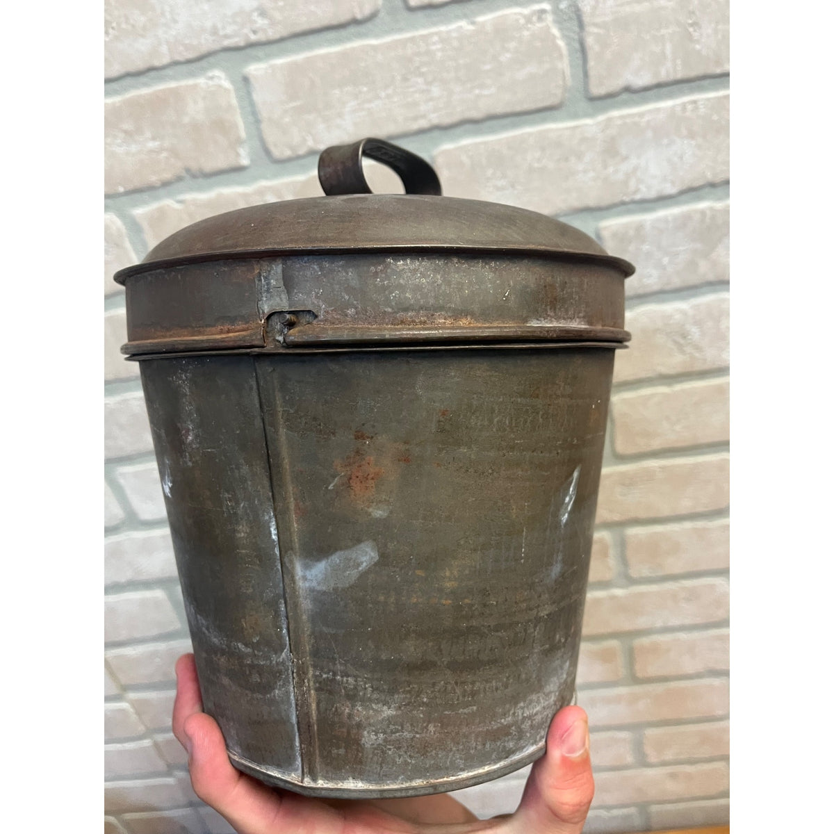 Antique 1920s Primitive Farmhouse Metal Bunt Fruit Cake Baking Mold By FRIES Co.