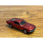 1968 Hot Wheels Redline Custom Mustang Red US -- EXCELLENT MINTY